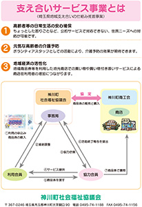 神川町みんなで支え合いサービス事業パンフレット：裏